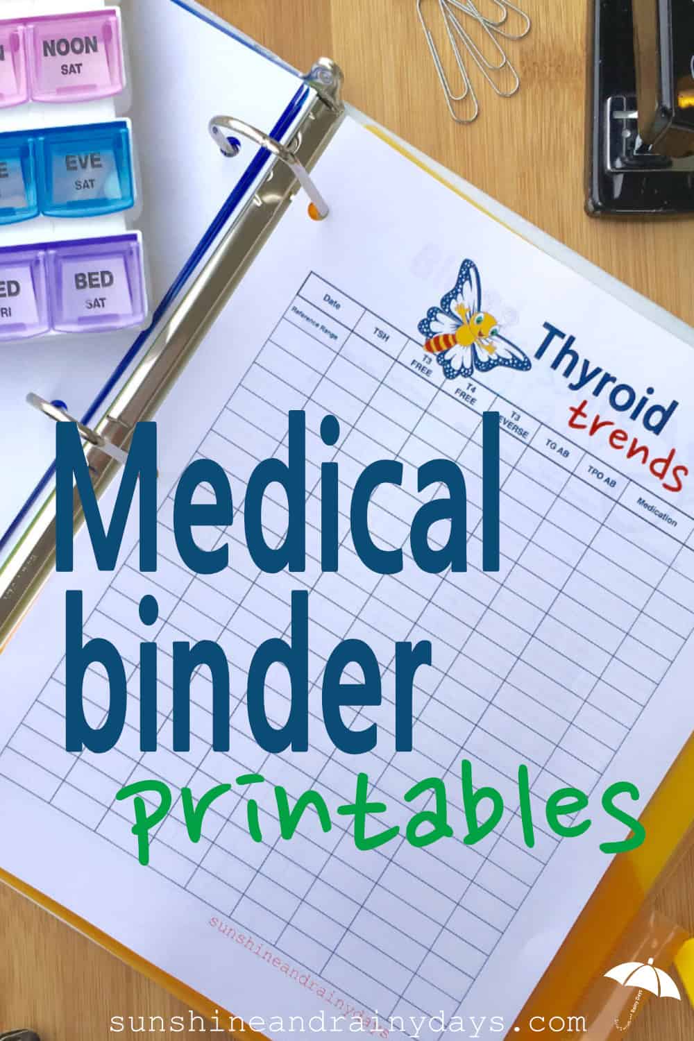 Free Printable Medical Binder Forms Kids Medical History Form