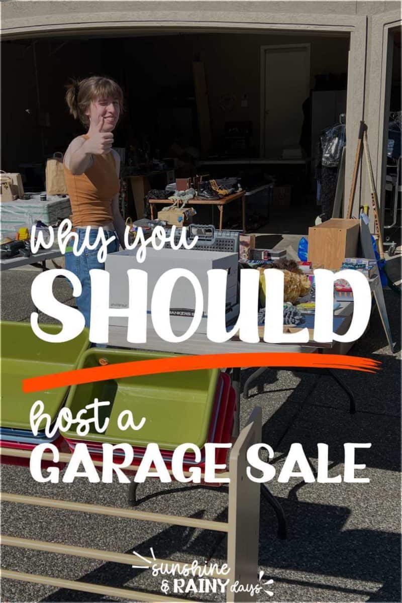 Garage Sale Table Signs To Organize Your Sale Sunshine And Rainy Days