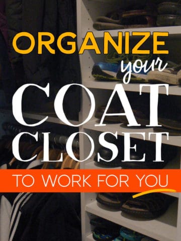 Organize the coat closet to work for you!