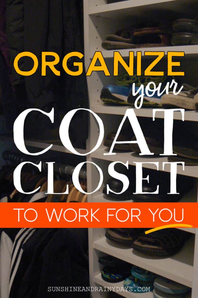 Organize the coat closet to work for you!