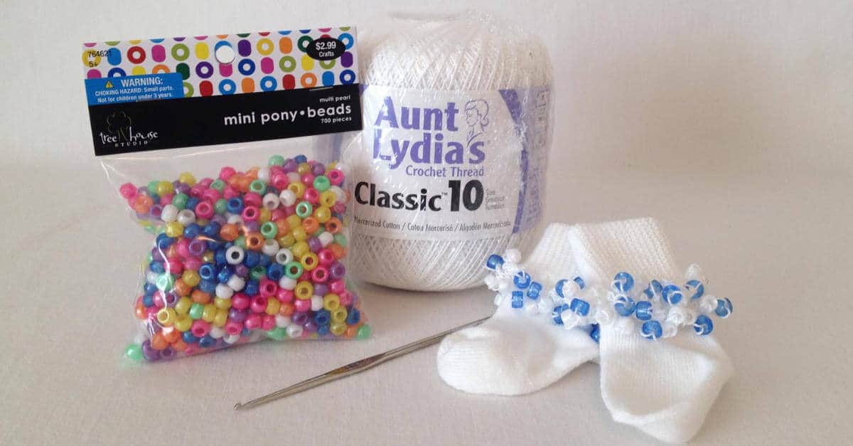 How To Make Beaded Socks Sunshine and Rainy Days