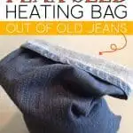 How To Make A Flax Seed Heating Bag Out Of Old Jeans Sunshine And