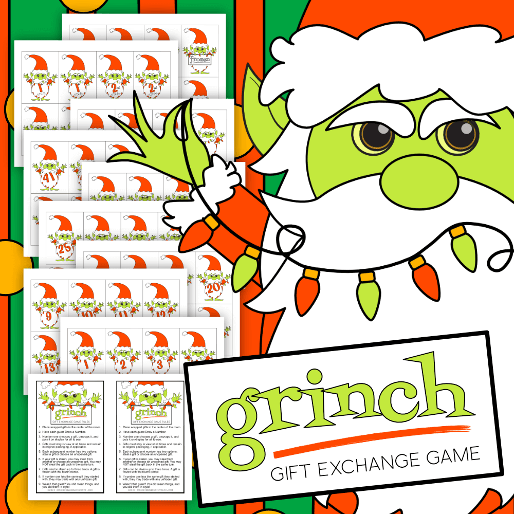 Grinch Gift Exchange Game Rules And Numbers