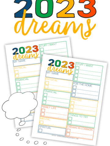 2023 Dream Sheet