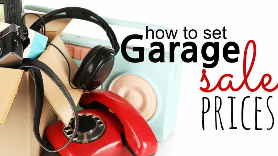 How to Set Garage Sale Prices Sunshine and Rainy Days