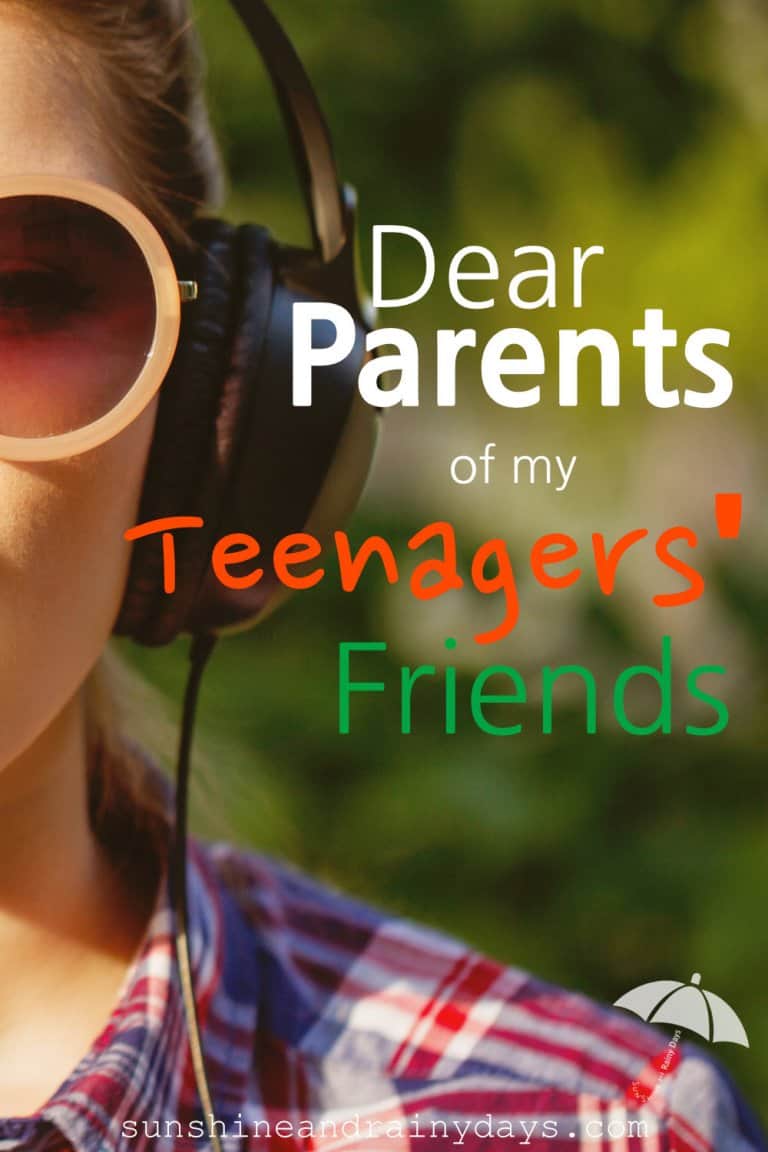 Dear Parents of My Teenagers’ Friends