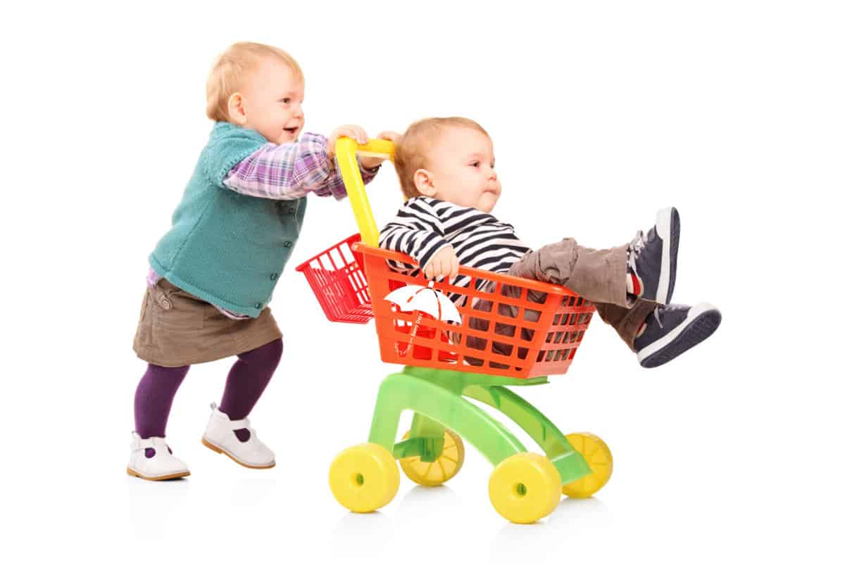 Toddler Pushing Cart