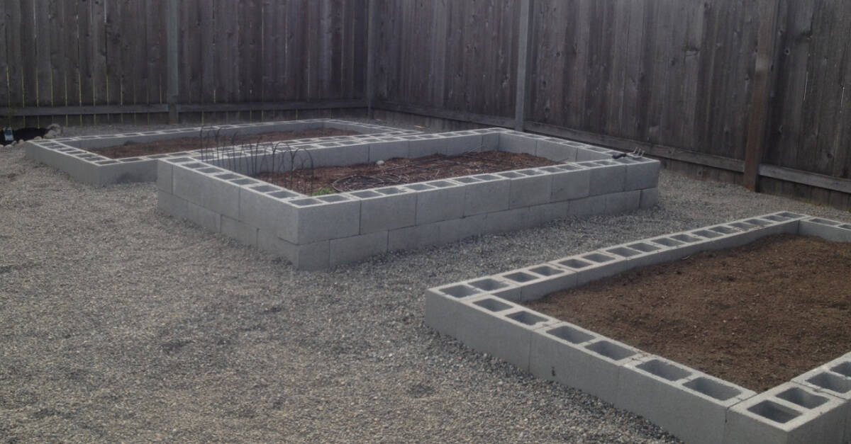 How to Build a Cinder Block Raised Garden Bed - Sunshine And Rainy Days