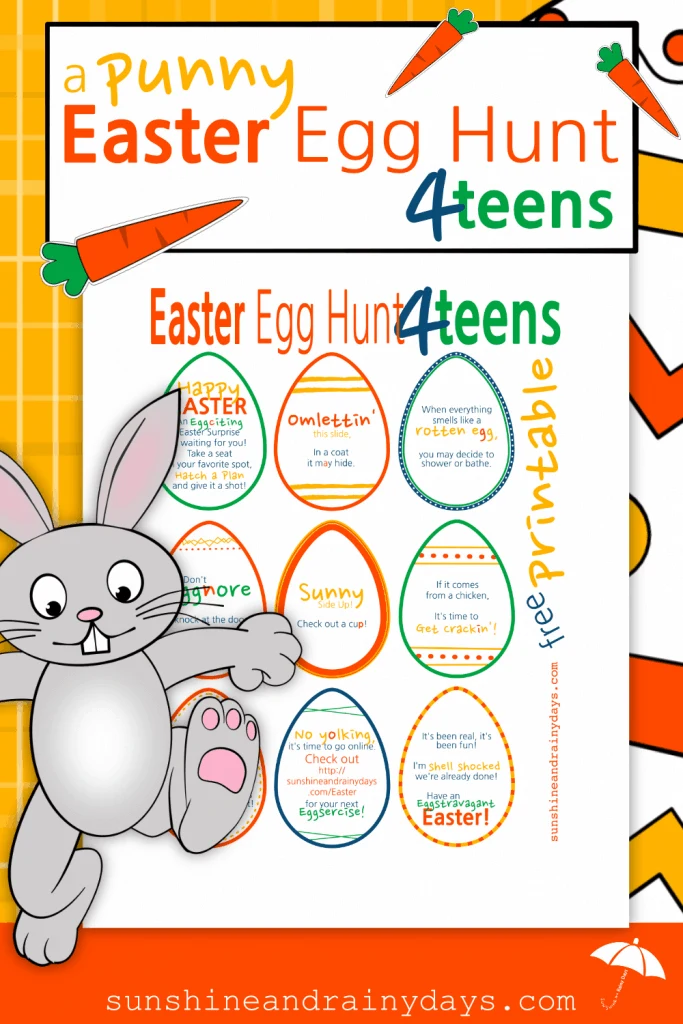 Use these Punny Easter Eggs for a FUN Easter Egg Hunt for Teenagers!
