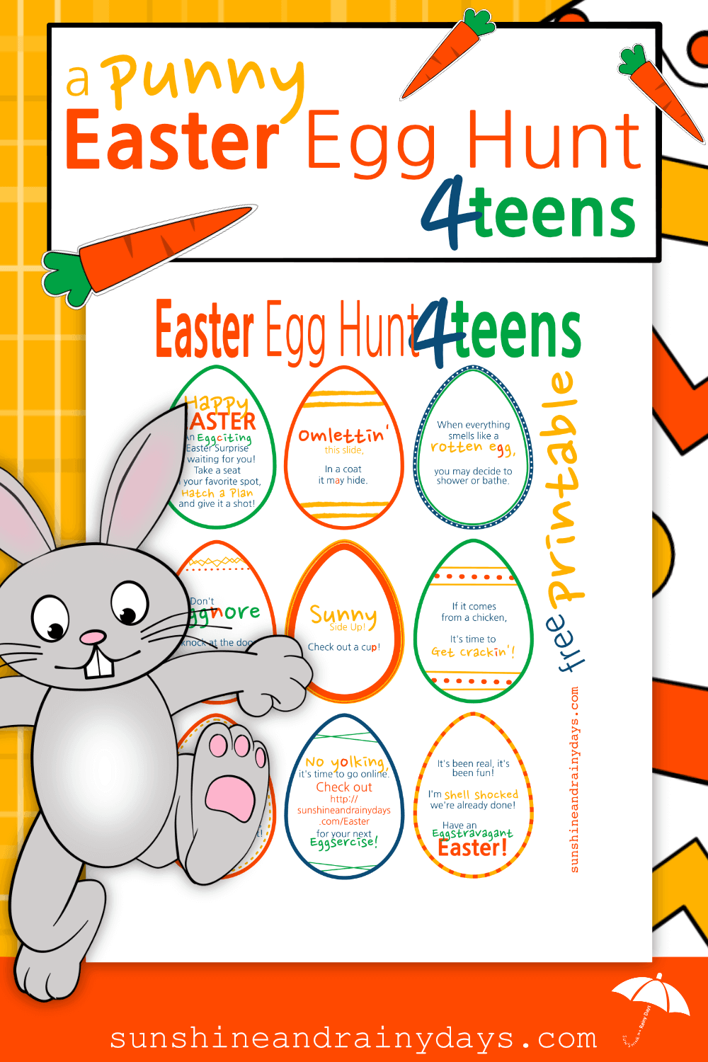 Easter Egg Hunt Clues For Teenager Printable