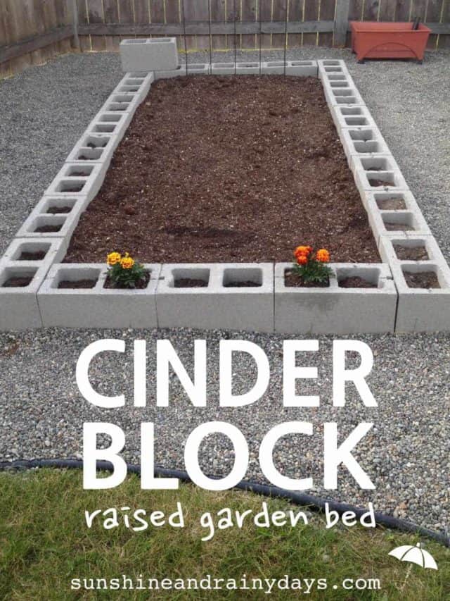 How To Build A Concrete Block Raised Garden Bed