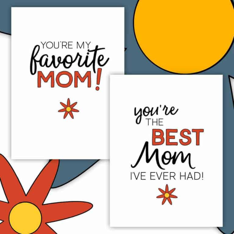 Mother’s Day Free Printable Notecard