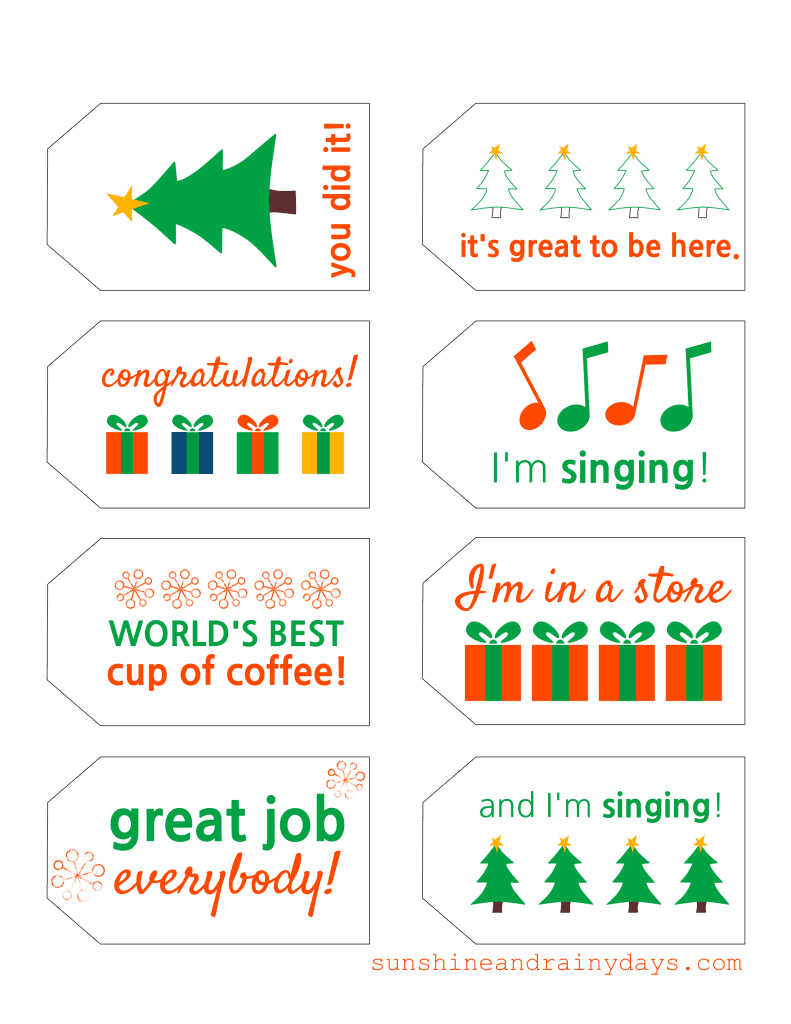 Elf Riddle Gift Tags
