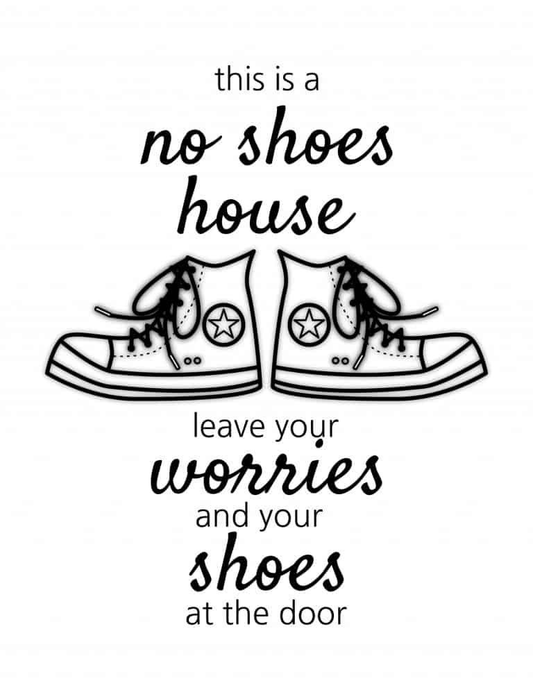 How To Get People To Take Their Shoes Off At The Door Sunshine and