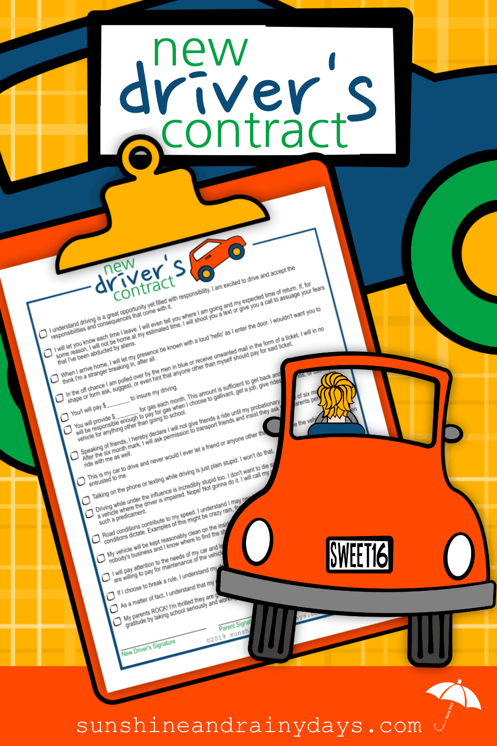 New Driver's Contract
