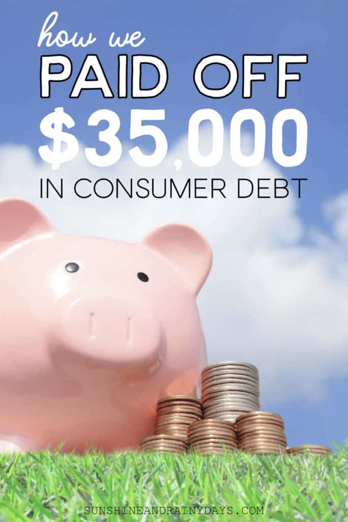 How we paid off $35,000 in consumer debt.