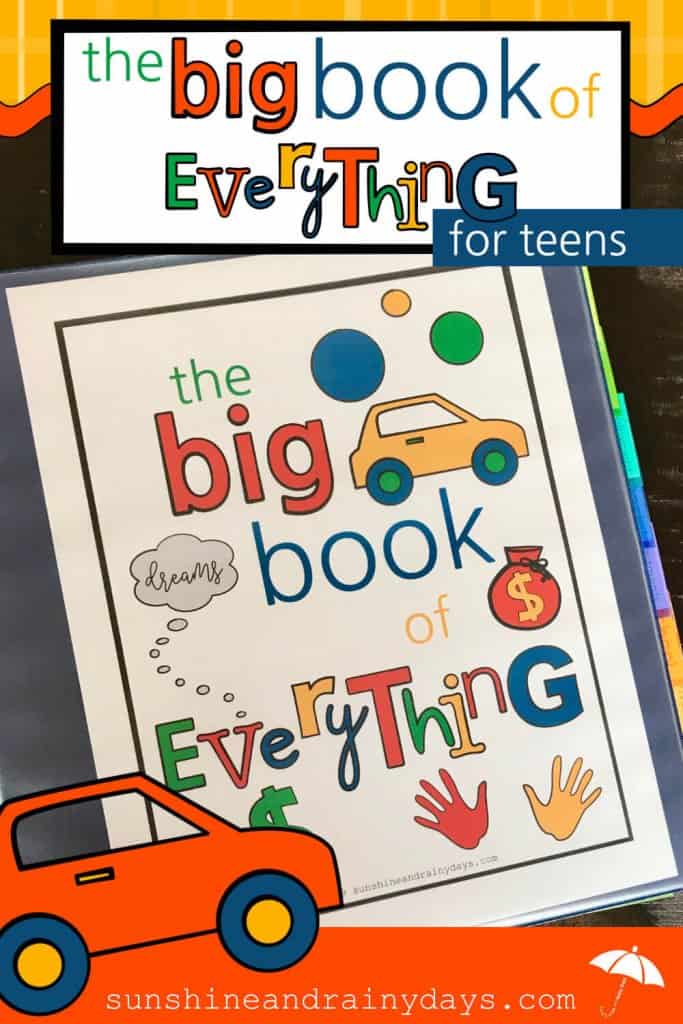 The Big Book Of Everything keeps you organized!