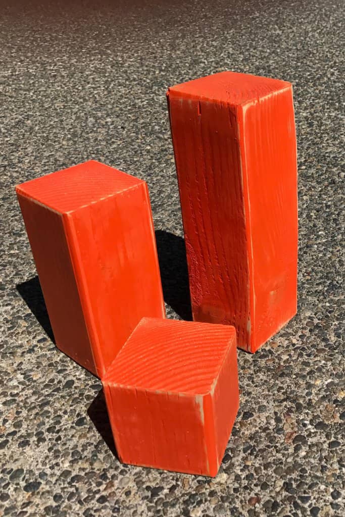 Orange blocks.