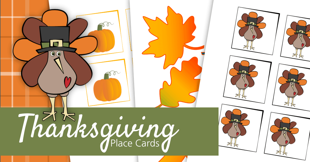 Thanksgiving Place Card Printable - Sunshine and Rainy Days