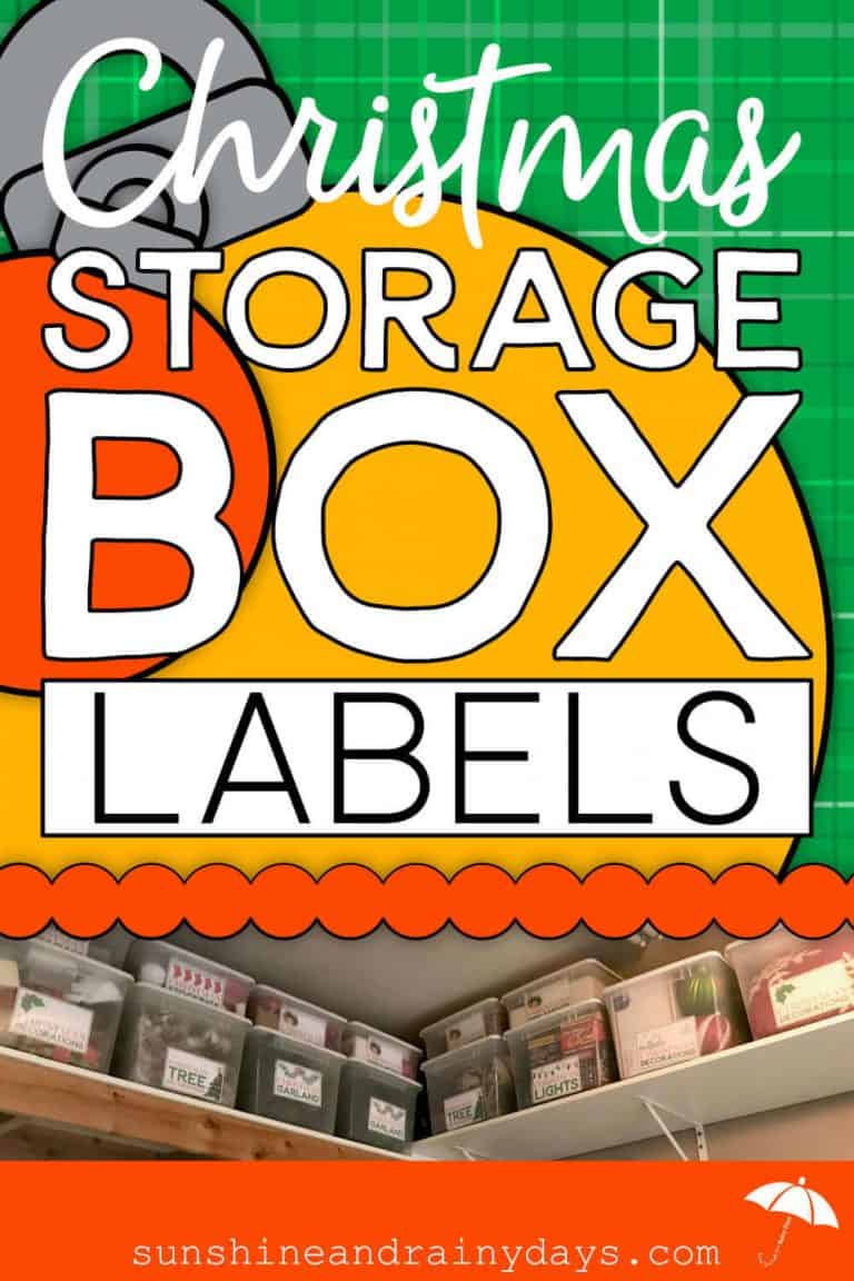 Christmas Storage Box Labels