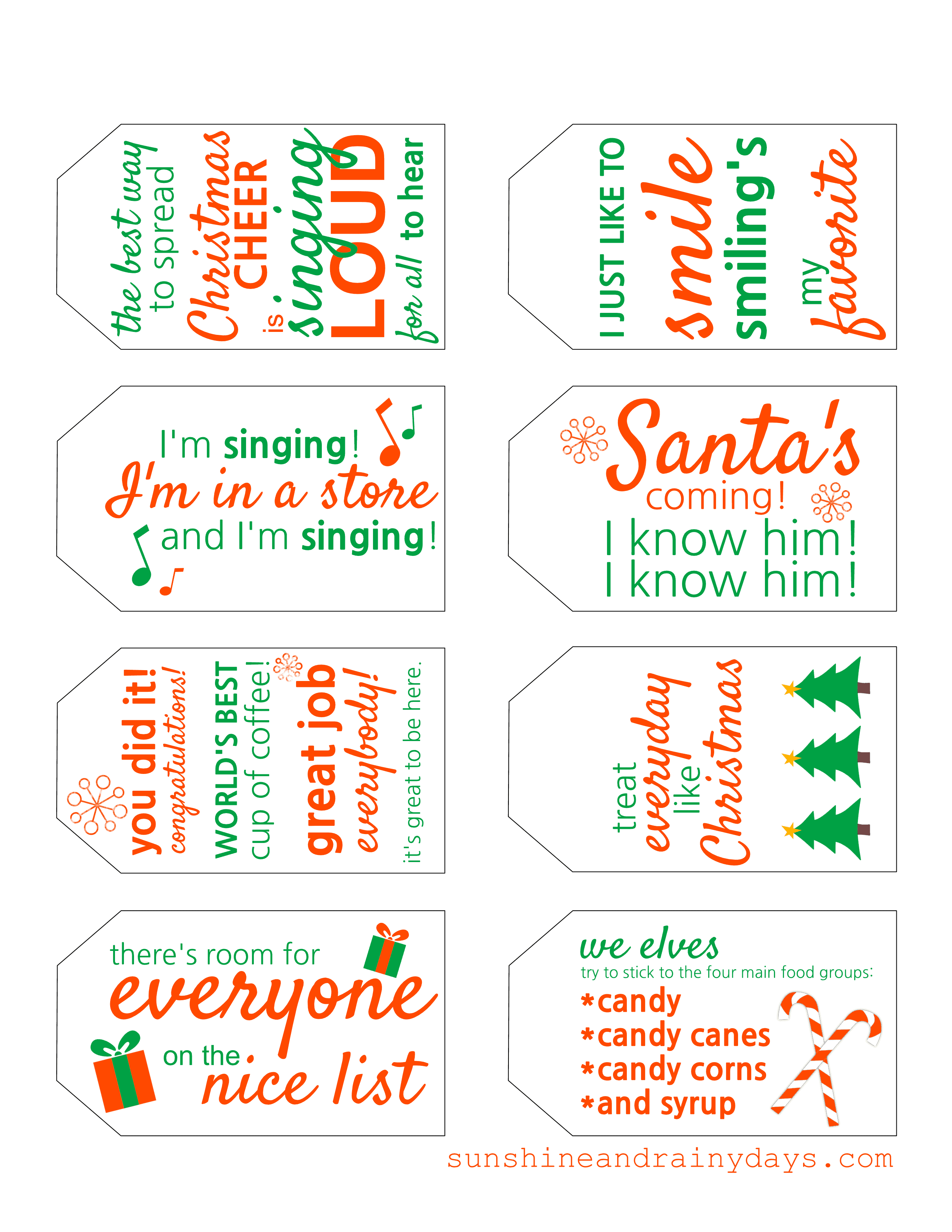 Elf Gift Tags