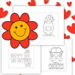 Valentine's Day Cards you can print and color!