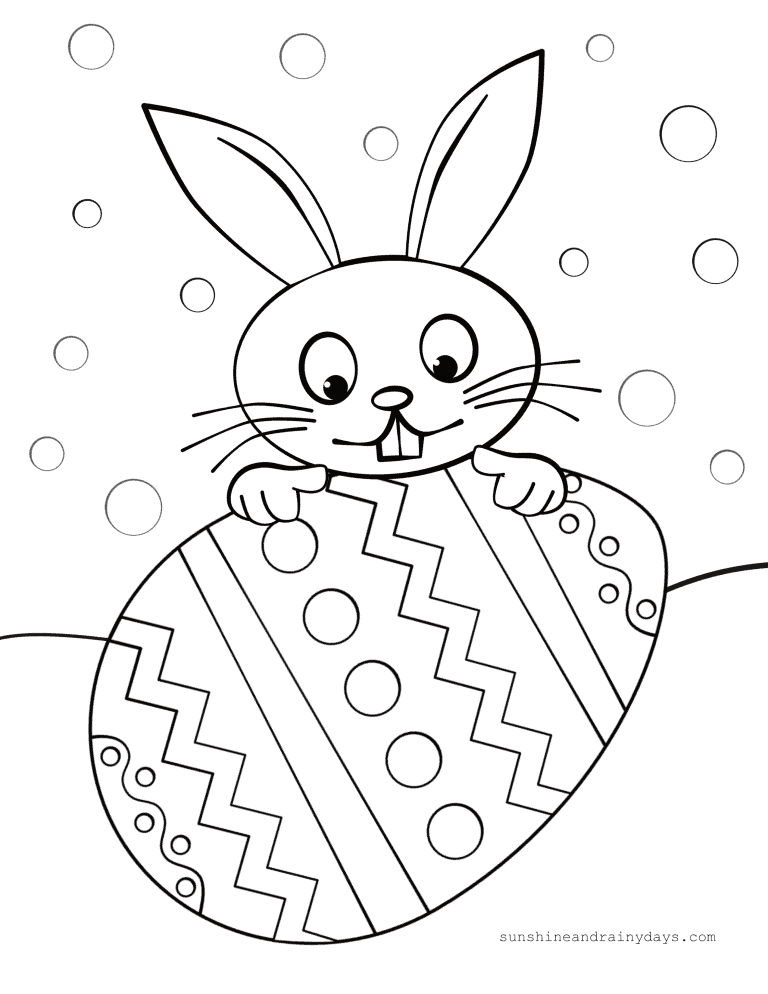 Easter Coloring Pages - Sunshine and Rainy Days