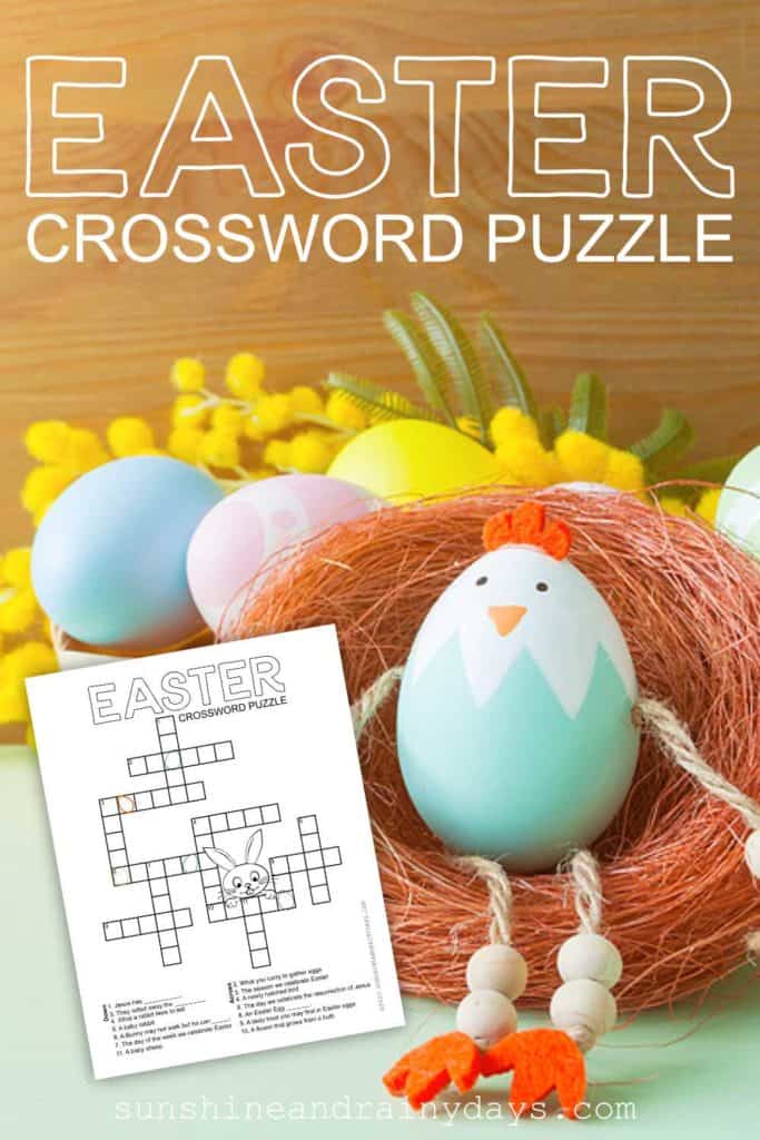 Easter crossword puzzle printable.