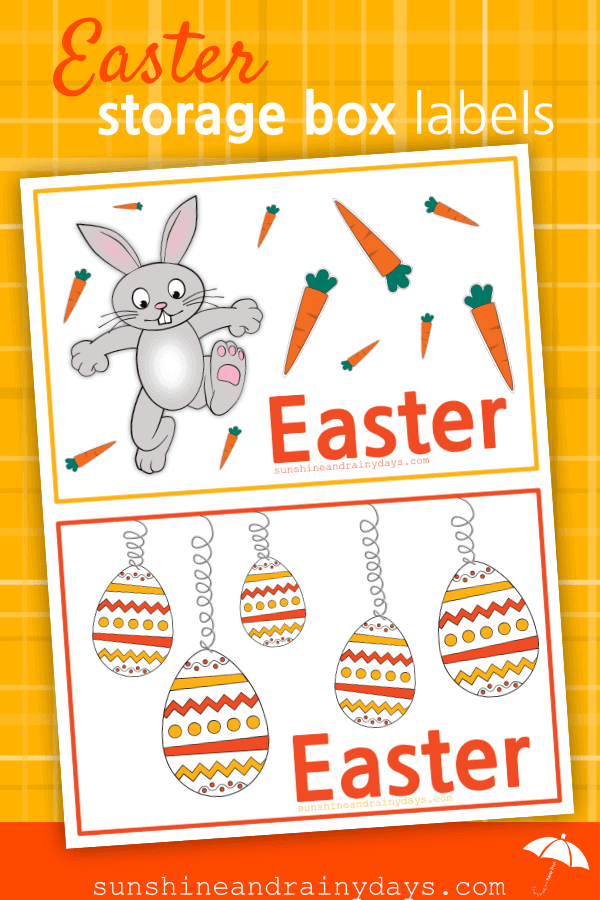 Keep your storage boxes organized with these fun Easter Storage Box Labels!