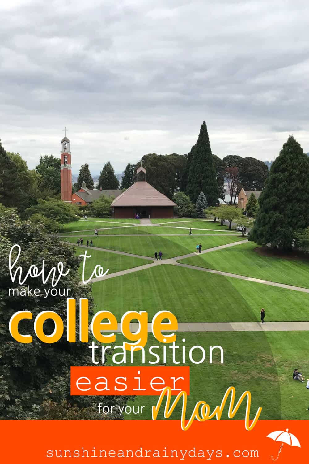 We parents are inundated with ways to make the college transition easier on our kids and we work hard to do just that. Then the day comes when we drive away from campus. That day is hard. It's time to leave and we want to rest assured we've prepared them for this. College Transition | College Transition Tips | #college #moms #SARD