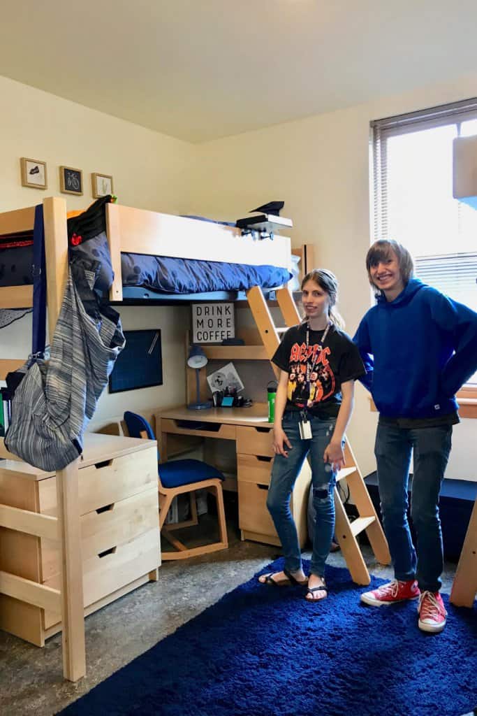 Sister & Brother in Dorm Room