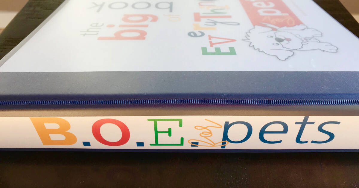 Big Book Of Everything For Pets Spine