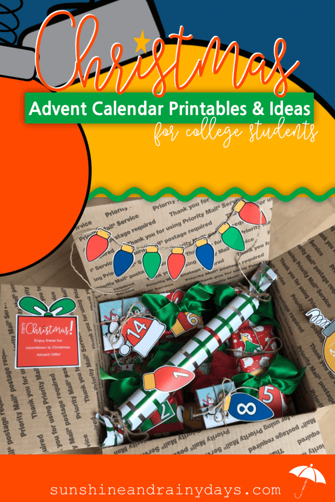 Christmas Advent Calendar In A Box For College Students