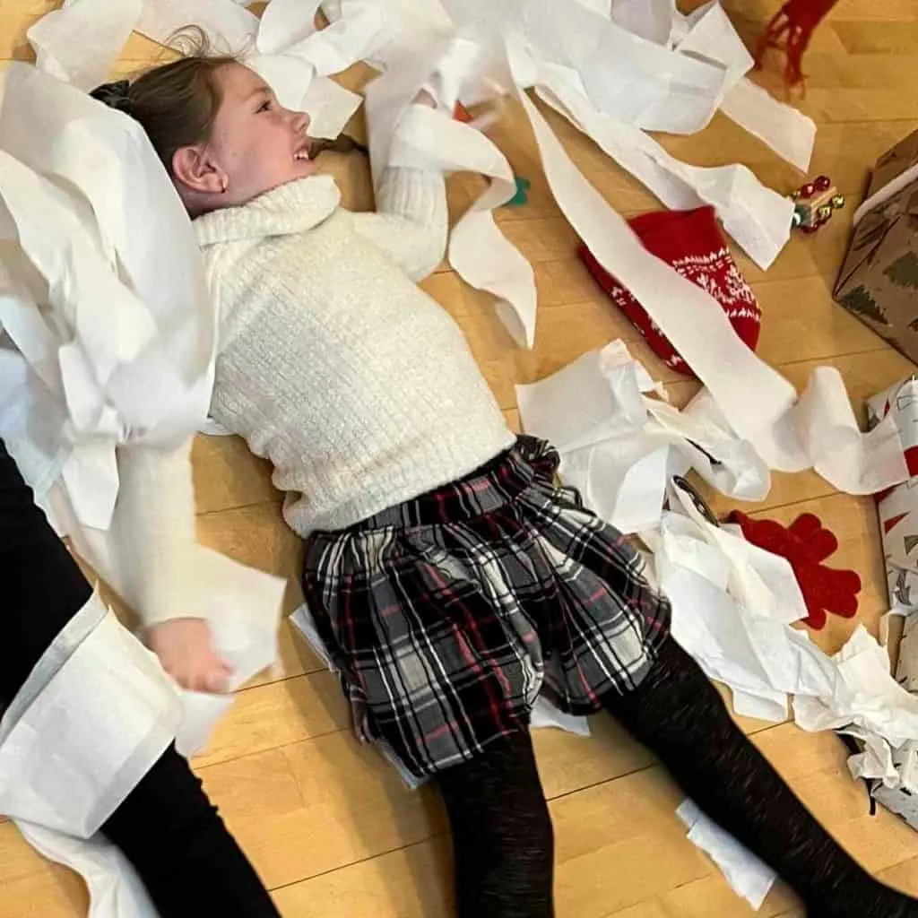 Toilet Paper Snowman Game Build A Human Snowman Sunshine and Rainy Days