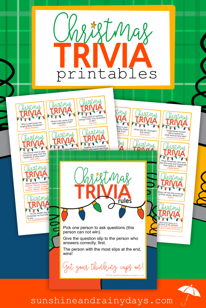 Are you hosting Christmas this year and want to bring a bit of excitement to the crowd? The Christmas Trivia Game fits the bill! Even Mr. Grumpy Pants will want to get involved with this one so he can share his vast knowledge! Christmas Trivia Games | Christmas Trivia Printable | Christmas Trivia Games For Family | #ChristmasGames #ChristmasPrintables #SARD