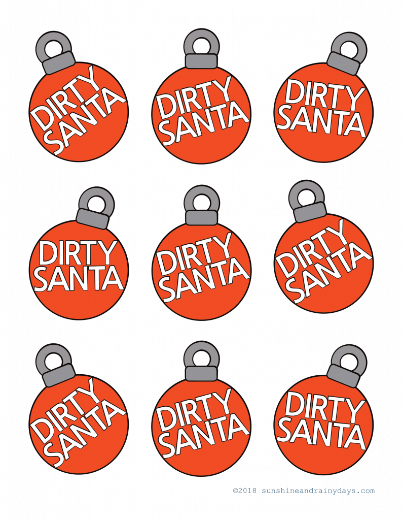 Dirty Santa Gift Ideas - Sunshine and Rainy Days