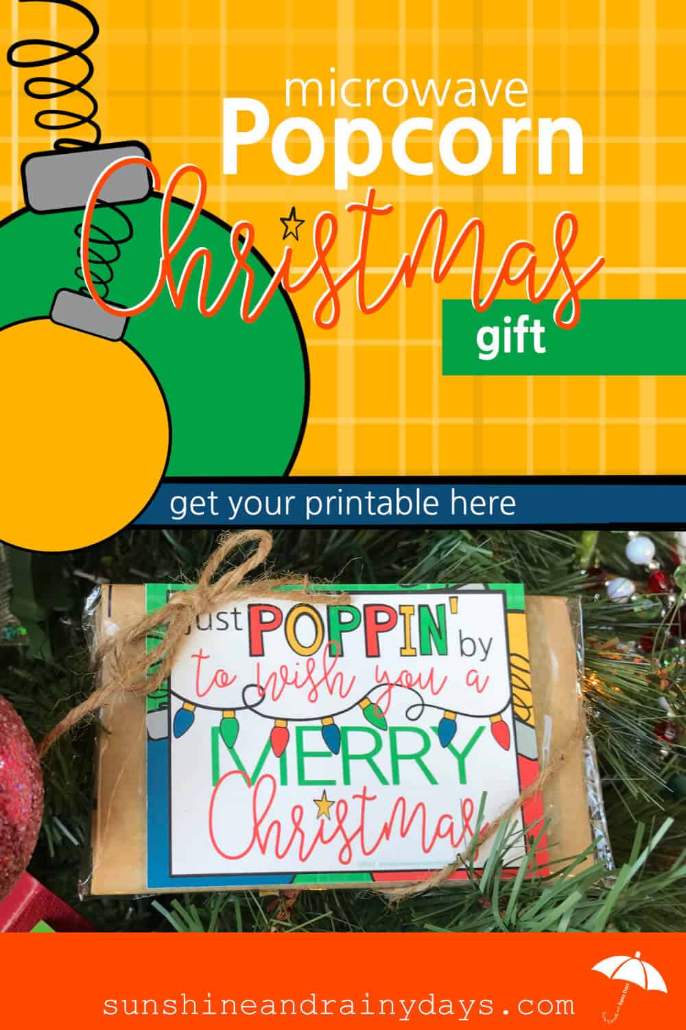 Do you need a super easy and inexpensive gift idea? How about microwave popcorn with a Just Poppin' By To Wish You A Merry Christmas! This gift is super simple to put together and the cost is so little, you'll wonder why you didn't think of it sooner! Just Poppin By Printable | Just Poppin By To Say Merry Christmas | #ChristmasPrintables #Popcorn #SARD