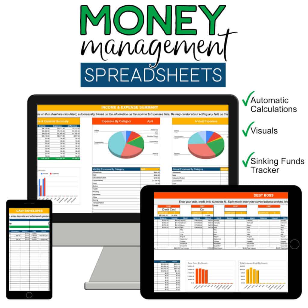 Money Management Spreadsheets
