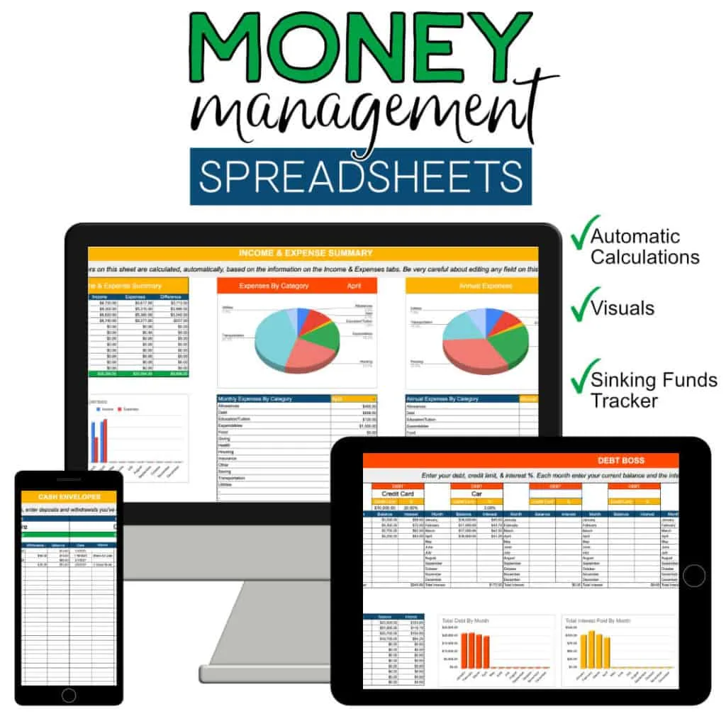 Money Management Spreadsheets