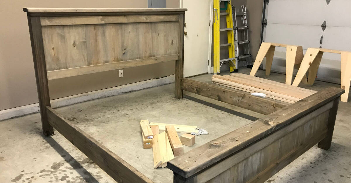 Staining Farmhouse Bed