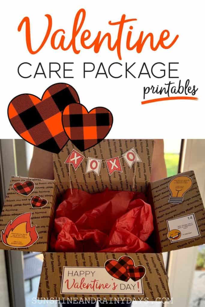 Valentine Care Package printables.