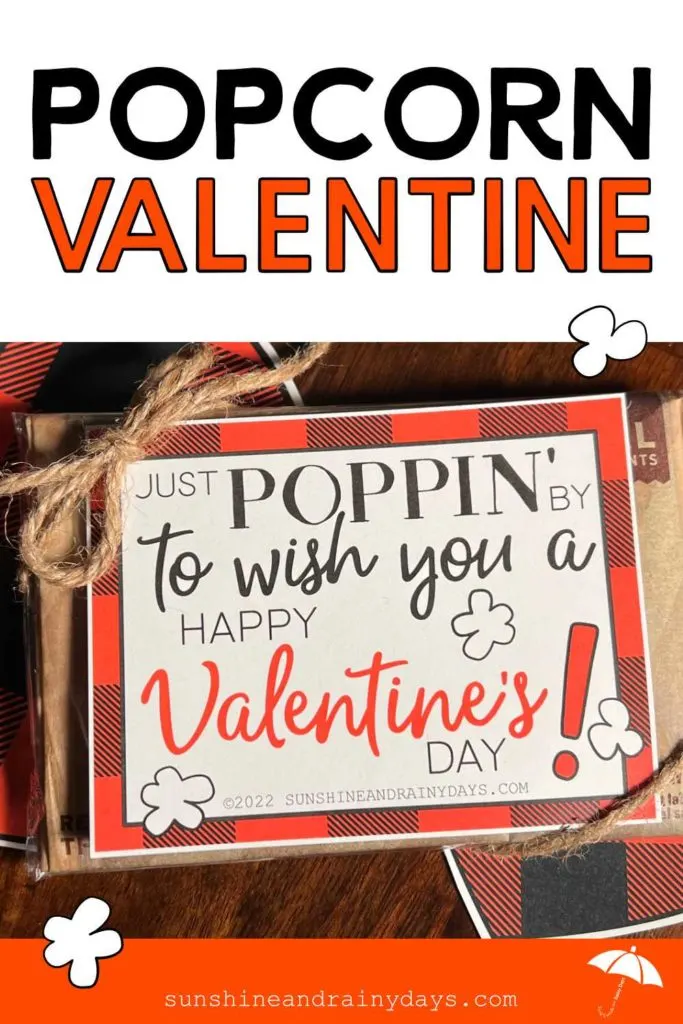 Popcorn Valentine Printable