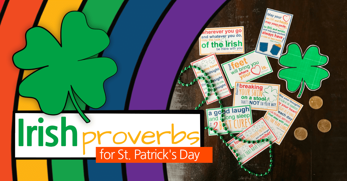 Irish Proverbs Printable For St. Patrick's Day