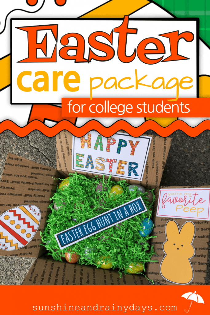 Christmas Care Package For College Students - Sunshine and Rainy Days