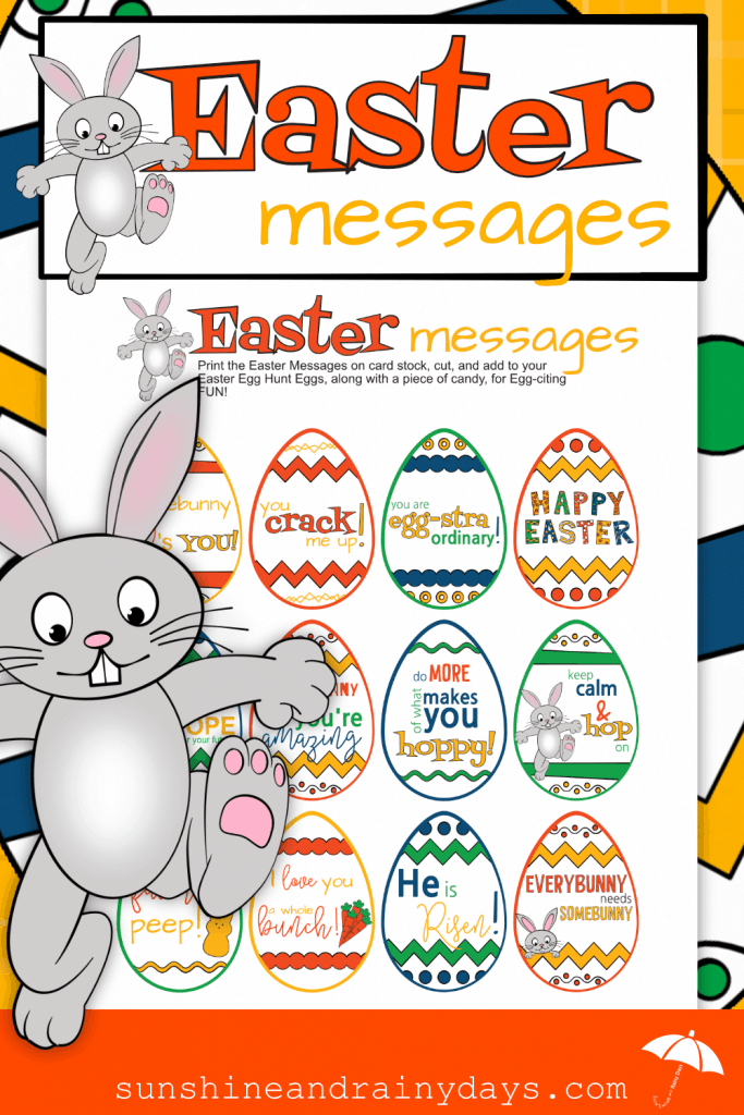 Make your Easter Egg Hunt egg-stra fun with Easter Messages!