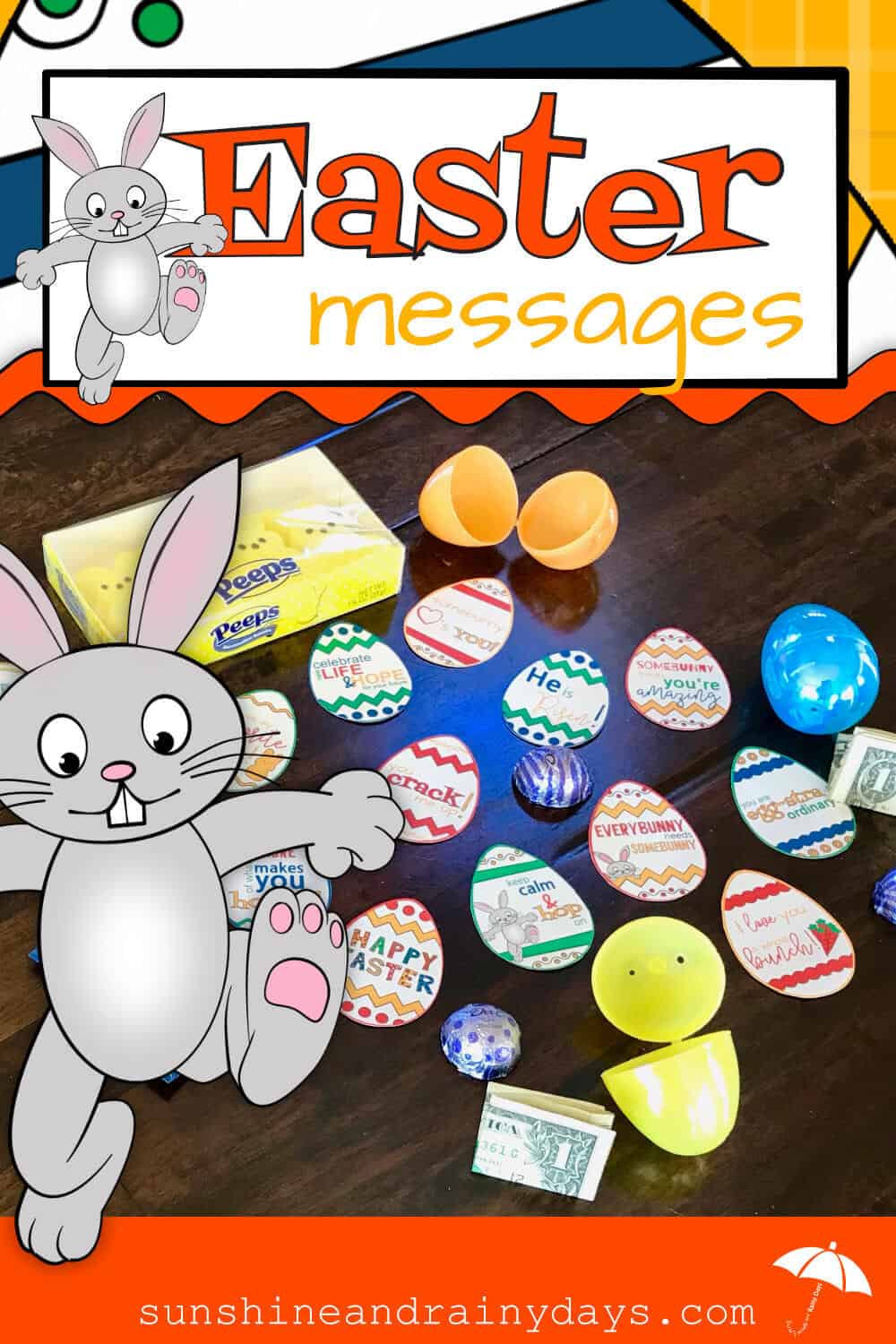 Brighten your Easter Egg Hunt this year with Inspirational And Punny Easter Messages! Easter Egg Hunt | Easter Egg Fillers | Punny Easter | Easter Printable | #easteregg #easteregghunt #SARD