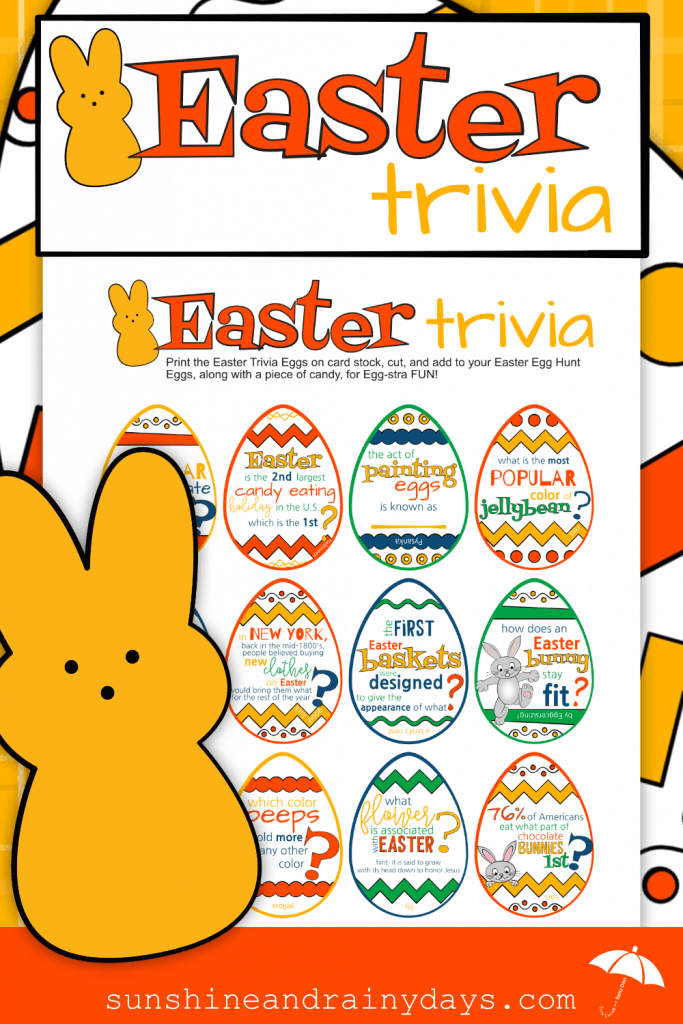 Easter Trivia To Put In Easter Eggs - Sunshine and Rainy Days