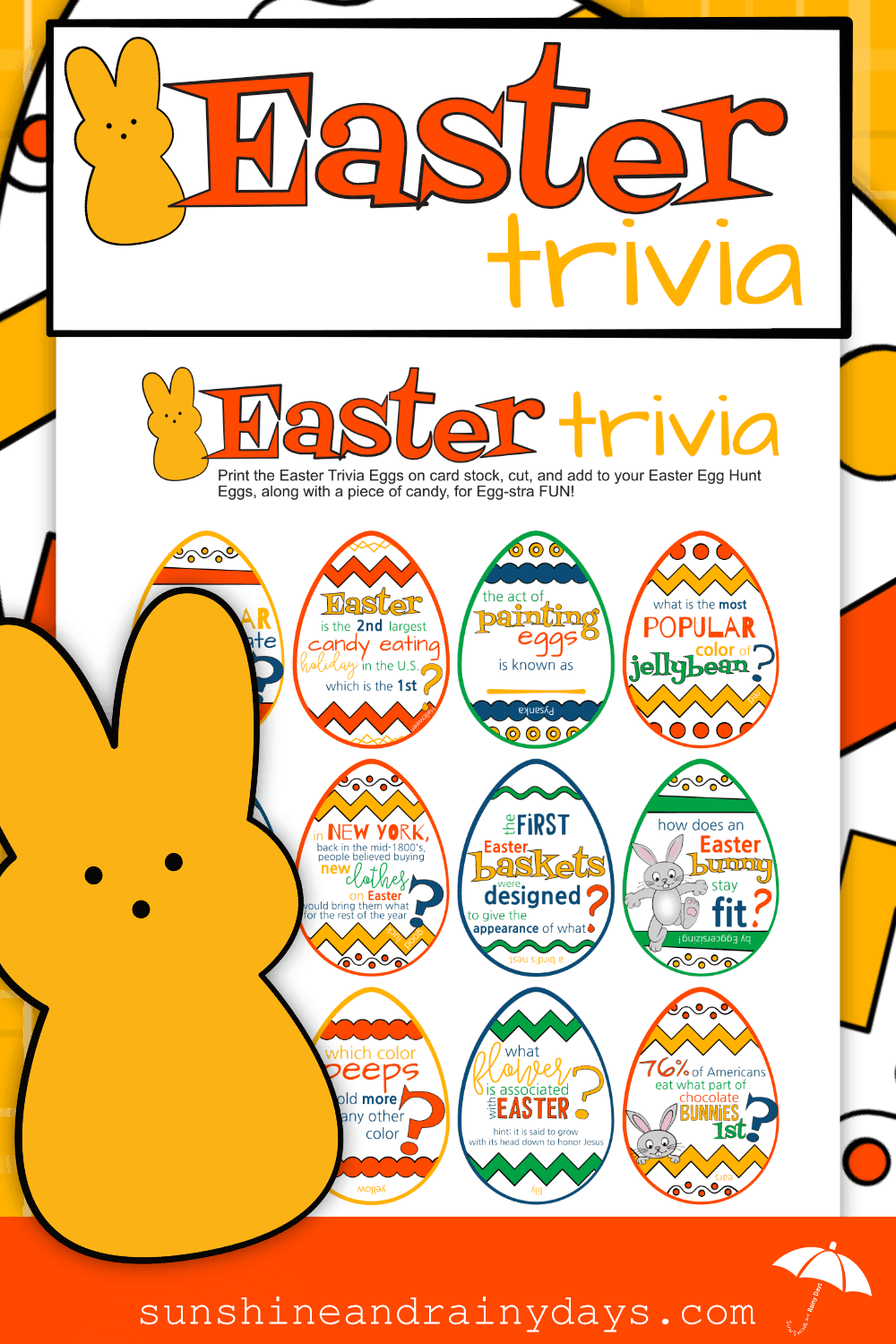 Easter Trivia to put in Easter Egg Hunt Eggs!