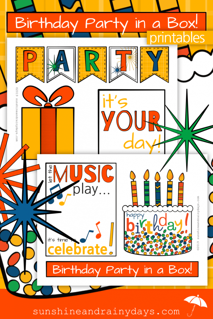 Get Your Birthday Party In A Box Printables Here