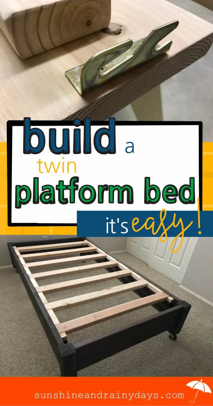This Twin Platform Bed was EASY to build!